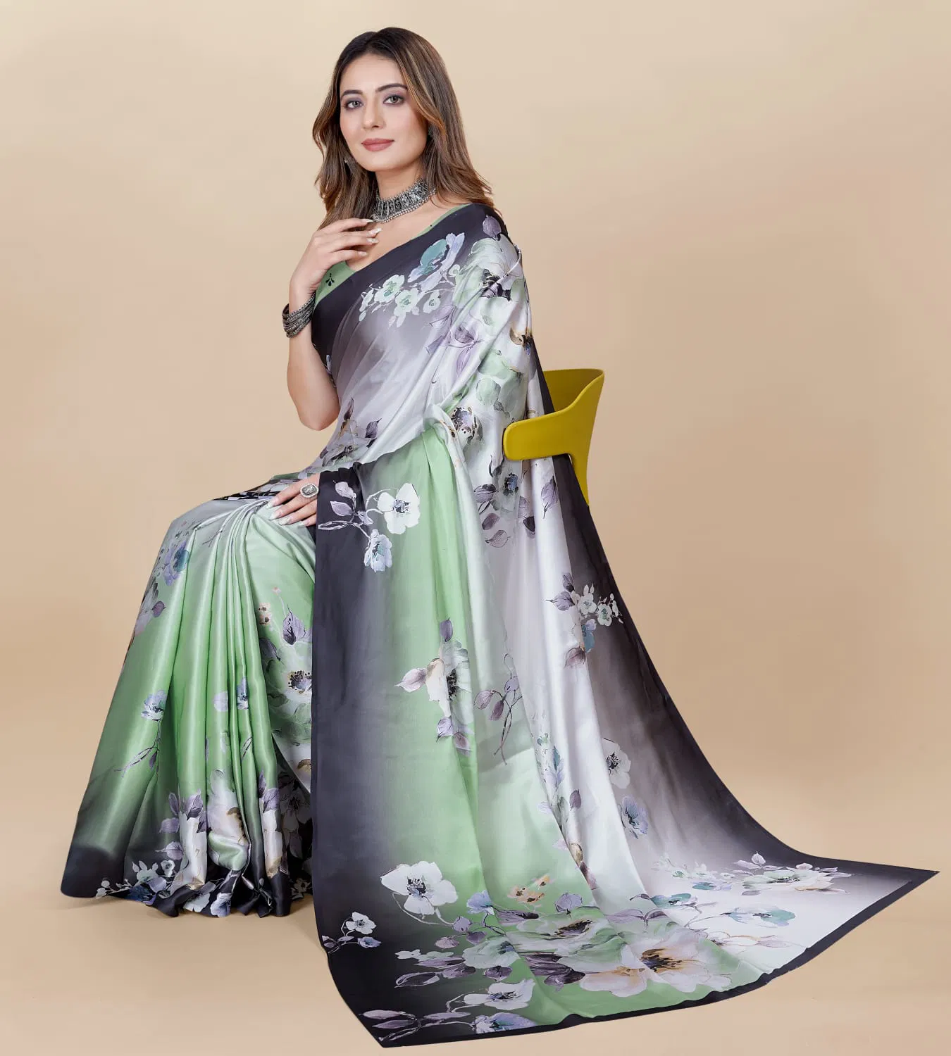 Shree Radha Raman Trendz Japan Crepe Digital Printed Saree Catalog